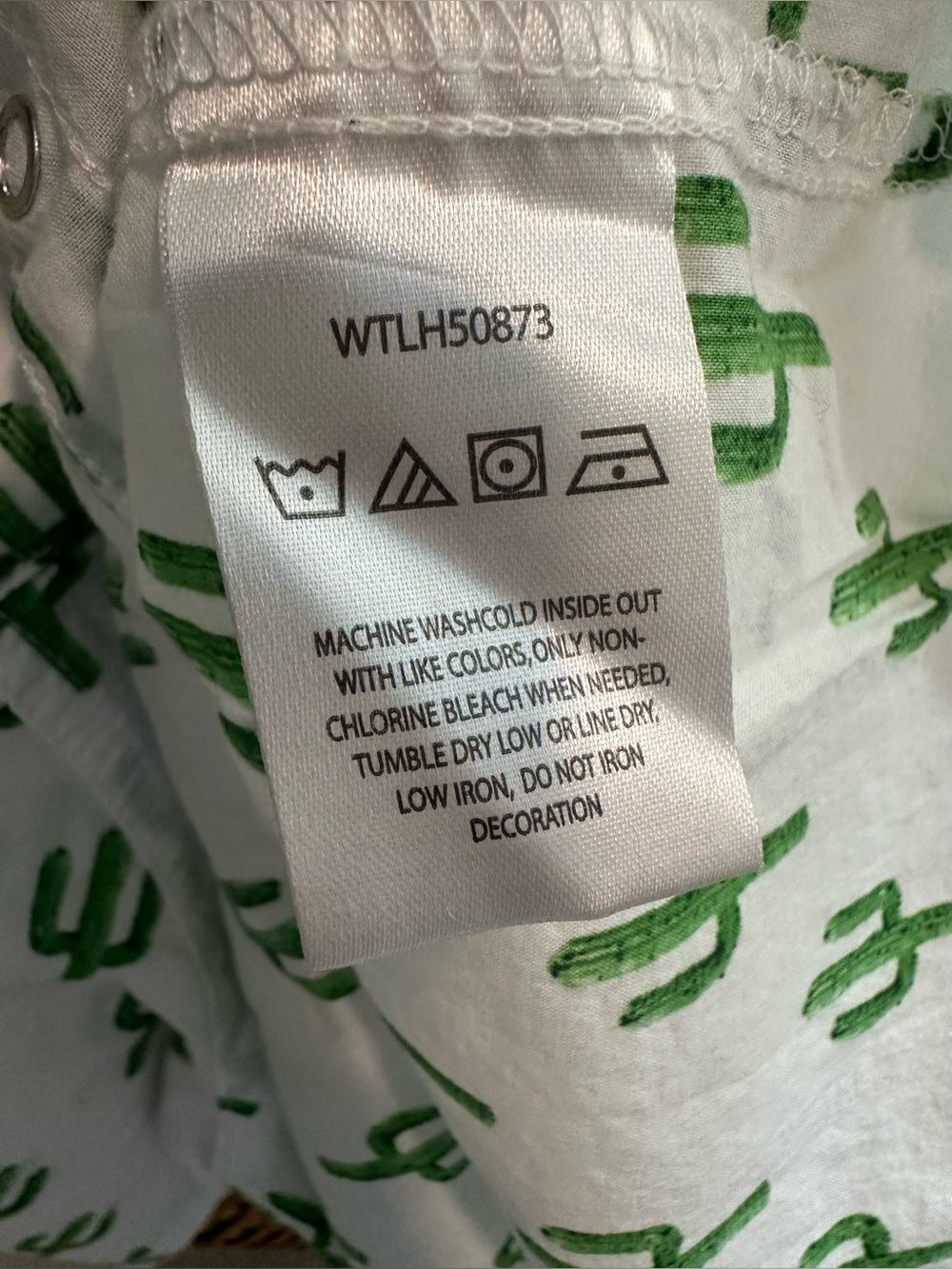 ☀️ WRANGLER Western Pearl Snap Shirt in Green Cactus Print - Picture 16 of 16